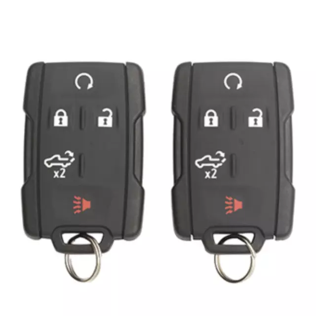 84312372 - : Keyless Entry Remote - Key Fob - 5 Button for Chevrolet: Silverado 1500, Silverado 2500 HD, Silverado 3500 HD | GMC: Sierra 1500, Sierra 2500 HD, Sierra 3500 HD Image