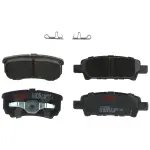 TXC1037 - : TRW PREMIUM BRAKING - CERAMIC BRAKE PAD SET - TXC1037 for TRW Image