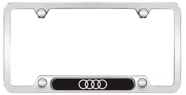 ZAW071801HZ10 - Exterior: Audi Rings License Plate Frame for Audi Image