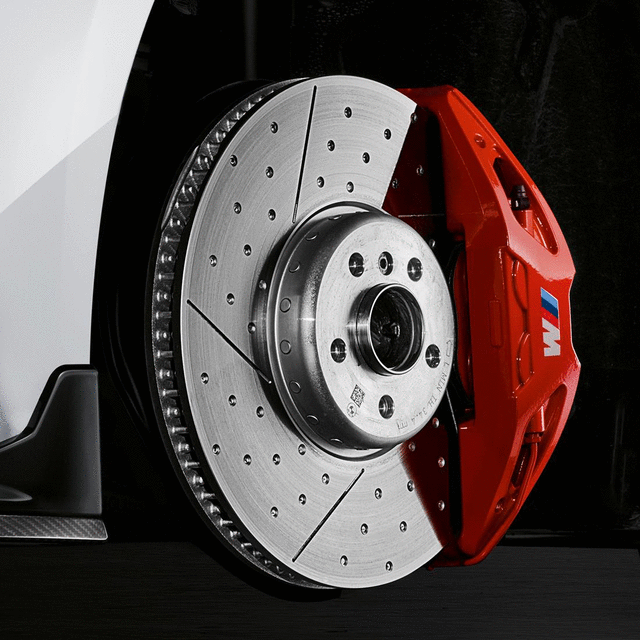 BMW OEM M PERFORMANCE RETROFIT BRAKE KIT IN RED - BMW (34-10-8-854-026)