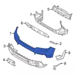 NZ6Z17757SAPTM - Body: Bumper Cover for Ford Image