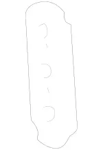 1637220011 - Rear Doors: Plate for Mercedes-Benz Image