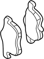 DD06MAR08TNW - Brakes: Value Advantageâ„¢ PAD KIT-REAR for INFINITI: J30, M45, Q45 Image