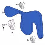 L1MZ8620F - : Serpentine Belt for Ford: Explorer, Police Interceptor Utility | Lincoln: Aviator Image