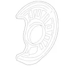 1764210520 - : Brake Dust Shield for Mercedes-Benz Image