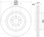 355115602 - : Disc Brake Rotor for Hella Pagid Image