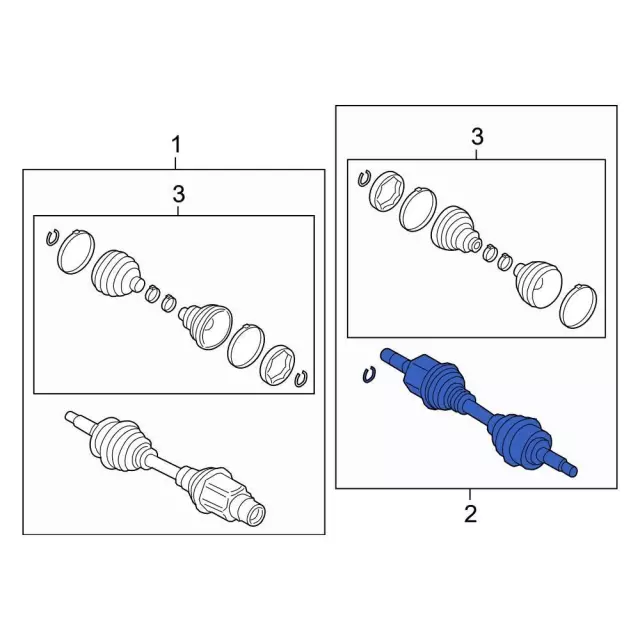 MB3Z3A427L - : Axle Assembly for Ford: Bronco Image