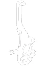 463332010064 - Front Axle: Steering Knuckle, Right for Mercedes-Benz Image