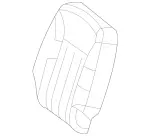 25192051477H23 - Body: Seat Cover for Mercedes-Benz Image