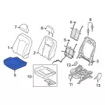 ML3Z1562901CB - Body: Seat Cover for Ford: F-150 Image