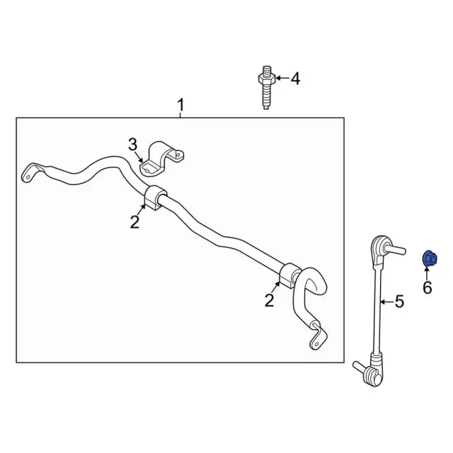 W719813S440 - : Stabilizer Link Nut for Ford Image
