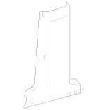 90661025257390 - Body: Inner Pillar for Mercedes-Benz: Sprinter 2500, Sprinter 3500 Image