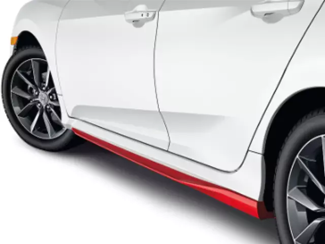 8F04TEA181 - Exterior: Underbody Spoiler - Side - Rallye Red for Honda: Civic Image