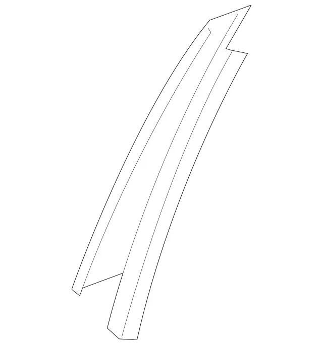 2046902187 - Rear Doors: Trim Molding for Mercedes-Benz: C250, C300, C350 Image image