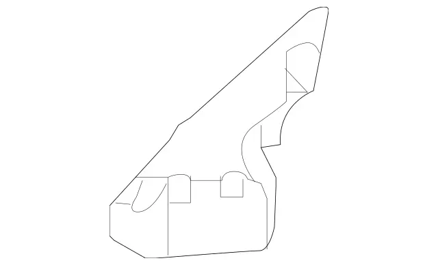 2197250198 - Body: Corner Cover Gasket for Mercedes-Benz Image