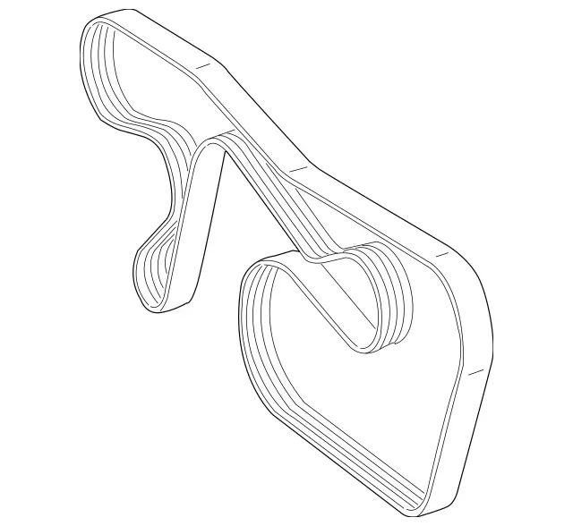 9937696 - Attachment Parts for Units: V-Belt for Mercedes-Benz: CL600, CL65 AMG, G65 AMG, Maybach S600, Maybach S650, Maybach S680, S600, S65 AMG, SL65 AMG Image image