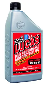10706 - : Synthetic SAE 5W-30 Motorcycle Oil for Lucas Oil Products Image