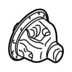 F77Z3204AA - Front Drive Axle: Differential Case for Ford: Explorer, Ranger Image