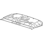 9C2Z1651940CB - Body: Front Headliner for Ford: E-150, E-250, E-350 Super Duty Image