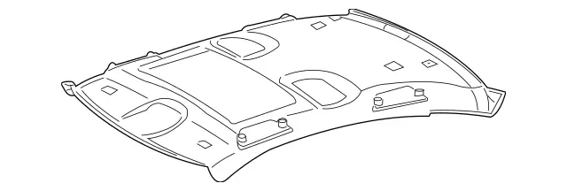 22069015507D85 - Body: Headliner for Mercedes-Benz Image