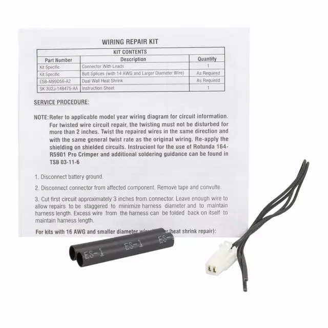 3U2Z14S411AHAA - : Wire Assembly for Ford Image