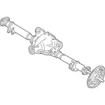 6W1Z4010A - Suspension: Axle Housing for Ford: Crown Victoria | Lincoln: Town Car | Mercury: Grand Marquis, Marauder Image