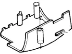 F7UZ3530AAA - Steering: Upper Lock Housing Cover for Ford: E-150 Econoline, E-150 Econoline Club Wagon, E-250 Econoline, E-350 Econoline, E-350 Econoline Club Wagon, E-350 Super Duty, E-450 Econoline Super Duty, Econoline Super Duty Image