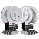 950474006 - : DFC Hi-Carbon Alloy GEOMET Coated Rotors w/5000 Brake Pads - Ceramic for DYNAMIC FRICTION Image