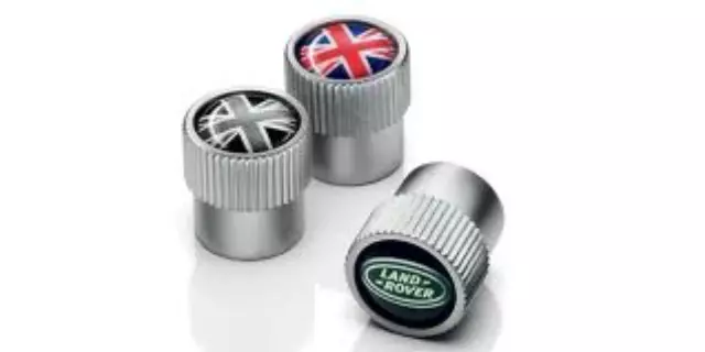 Union Jack Styled Valve Caps - Land-Rover (LR027664)