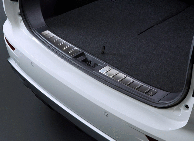 MZ527151EX - Interior: Cargo Scuff Plates - Metal for Mitsubishi: Outlander, Outlander PHEV Image