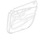 25372003047P94 - Body: Door Trim Panel for Mercedes-Benz Image