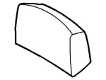 DL3Z18501A04KD - : Cover Assembly Rear Seat Headrest for Ford Image