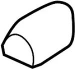 86420JJ60A - : Headrest Cover for INFINITI: G37, Q60 Image