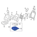 LJ6Z78632A22H - : Seat Cushion Pad for Ford: Escape Image