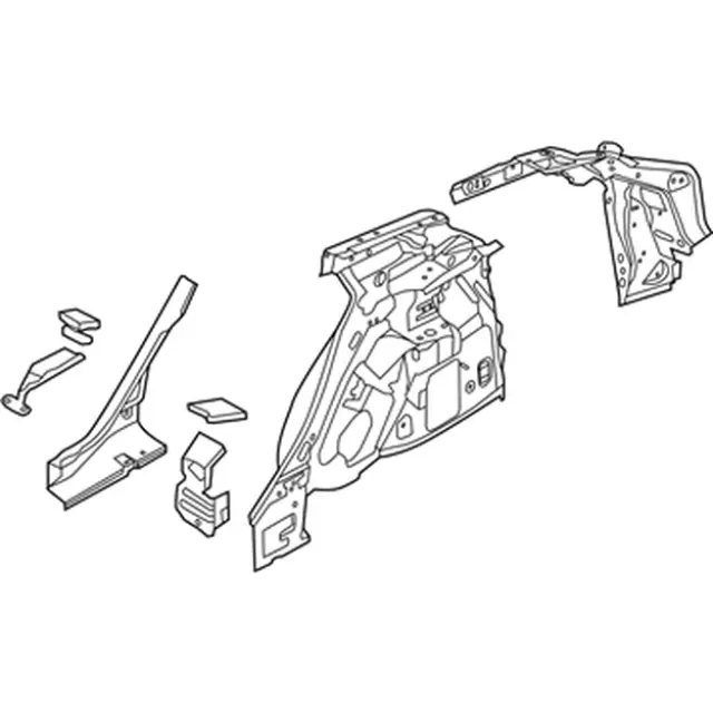 BM5Z5827790J - Body: Inner Quarter Panel for Ford: Focus Image