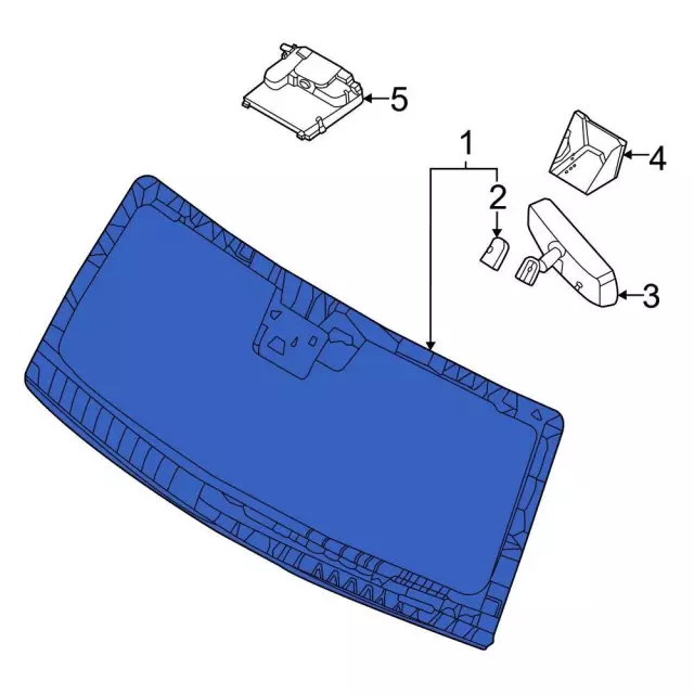 N2DZ7803100A - : Windshield for Ford: Bronco Image