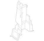 2056943400 - Body: Front Trim for Mercedes-Benz Image