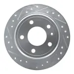 63131015L - : DFC Brake Rotor - Drilled and Slotted - Silver for DYNAMIC FRICTION Image