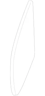 1648100719 - Front Doors: Mirror Glass for Mercedes-Benz: GL320, GL550, ML320, ML350, ML450, ML500, ML550, ML63 AMG, R320, R350, R500 Image