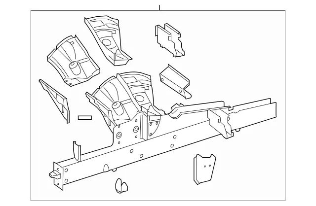 9066208500 - : Longitudinal Member for Mercedes-Benz: Sprinter 2500, Sprinter 3500 Image