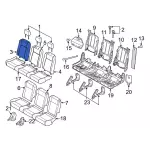 HK4Z9966600CAQ - Body: Seat Back Cover for Ford: Transit-150, Transit-250, Transit-350, Transit-350 HD Image