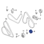 ML3Z8678C - Maintenance &amp; Lubrication: Idler Pulley for Ford: F-150 Image