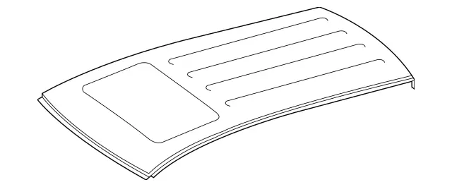 1666502300 - Roof: Paneling, Roof for Mercedes-Benz: GLE300d, GLE350, GLE400, GLE550e, GLE63 AMG, ML250, ML350, ML400, ML550, ML63 AMG Image image