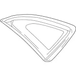 FA1Z5829710H - : Quarter Glass for Lincoln: MKX Image