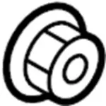 1225HG00F - : Mount Bracket Nut for Infiniti Image