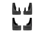 110157120157 - : Black MudFlap No-Drill DigitalFit® MudFlap Kit for WeatherTech Image