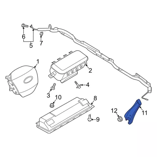MB5Z78611D10C - : Ft Seat Air Bag for Ford Image