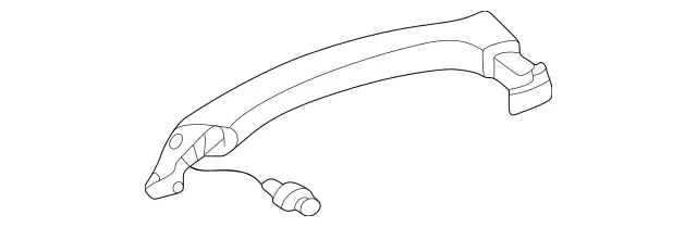 22076005706257 - Body: Handle, Outside for Mercedes-Benz Image