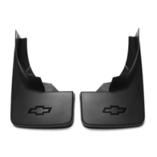 23387353 - Body: Rear Molded Splash Guards in Black with Bowtie Logo for GM Image