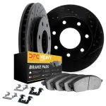 821299188 - : DFC Brake Rotor - Drilled &amp; Slotted - Black- HD Brake Pad - Hardware for DYNAMIC FRICTION Image